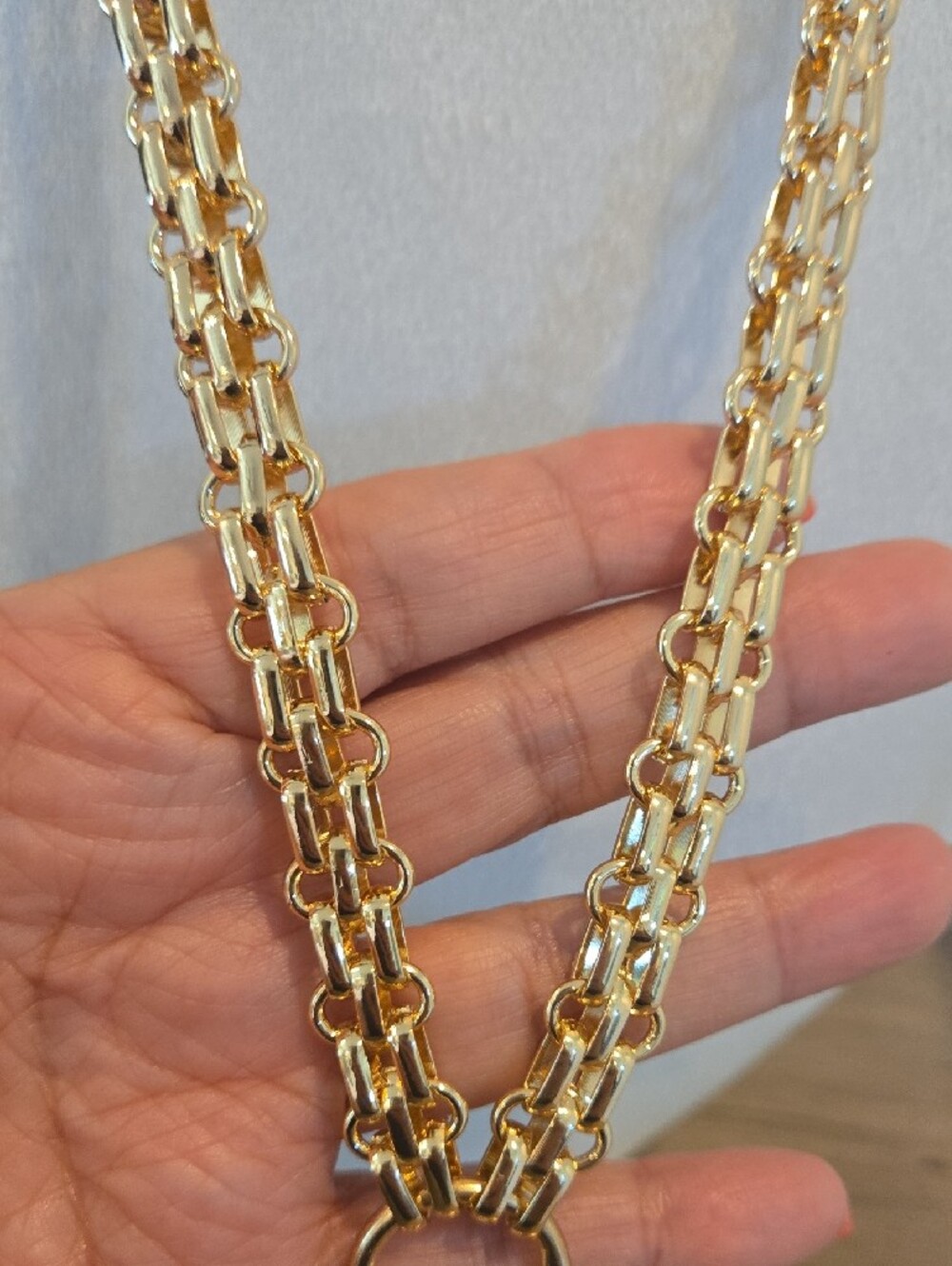 Vintage Statement Piece Coin Pearls Pendant  W/gorgeous Chain- Women Jewelry New - Picture 3 of 6